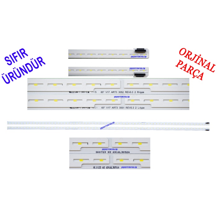 LG, 65UK6950, LED BAR, 65 V17 ART3, 6916L-3051A, 6916L-3052A, 6922L-0220A, LG 65UJ6580, 65UK6500, BACKLIGHT