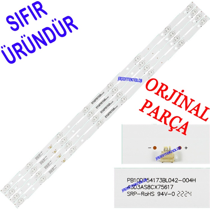 YUMATU, LED BAR, JL.D38581235-017BS-F, RH43- D3852X-01A-JF, A4M30, D160416, LC390TU1A, YU-MA-TU, Panel Ledleri, Backligth Strip