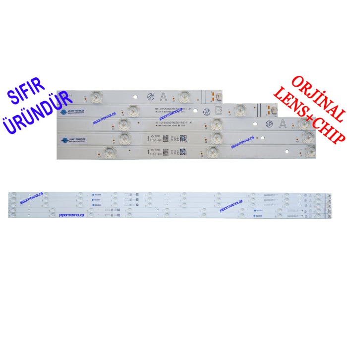 VESTEL, 55UA9600, 55U9700, HITACHI 55HAL7250, TOSHIBA 55QA4163DG, TELEFUNKEN D55V900M4CWH, LED BAR BACKLIGHT, PANEL LEDLERİ , RF-CF550007AE30-1001, RF-CF550007BE30-0901, 30104265, 30104266, VES550QNZB-N2-Z01