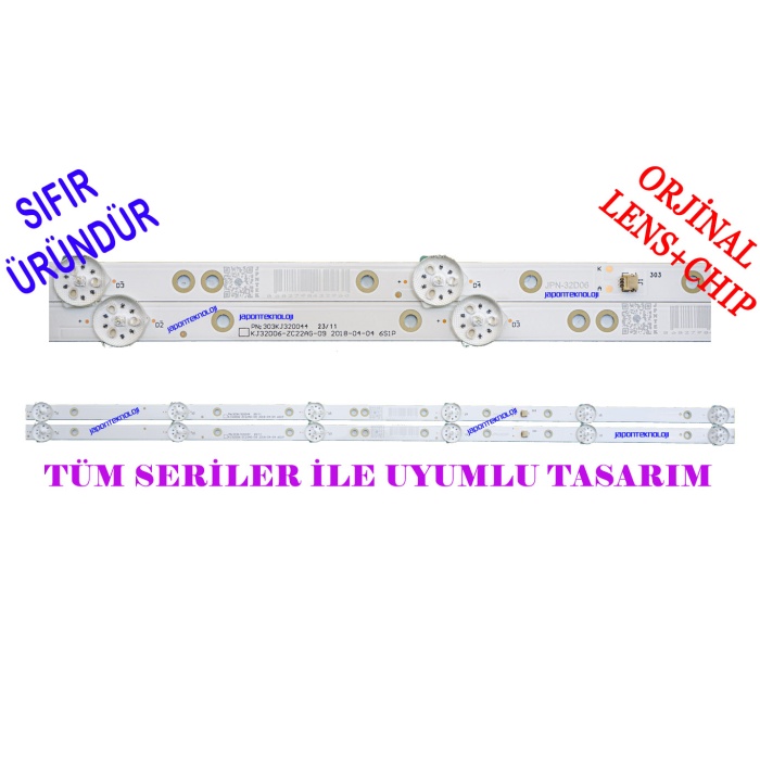 AWOX U3200STR LED BAR, TELEFOX 32TD3200 LED BAR, KJ32D06-ZC22AG-09, 303KJ320044, LED BAR TAKIM