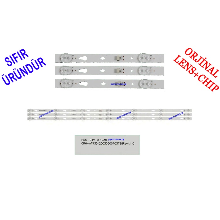 Xiaomi, Mi TV 4S L43M5-5ASP, LED BAR, L43M5-AX, BACKLIGHT, JL.D43071330-004AS-M_V01 4C-LB430T-XR3, CRH-AT43D120030300703788REV1.1