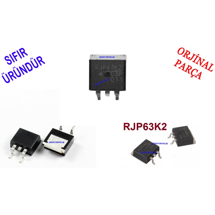 RJP63K2,  RJP63K2DPE, TO-263, 45A, 600V, 140W, N-CHANNEL, IGBT, TRANSISTOR