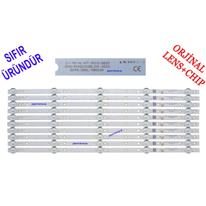 DIGIPOL, 49DP1A, LED BAR, BACKLIGHT, PANEL LEDLERİ, CY-49-HL+HT-5X10-0820 , NPB14D460103BL041-001H , 8D49-DNDL-M8510A , DIGIPOLL 49DP1A PANEL LED