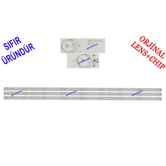 SKYTECH, ST-4340YK, LED BAR, BACKLIGHT, PANEL LEDLERİ, MS-L1143 V2 A3 114-117LM 3.0-3.2V 19WR