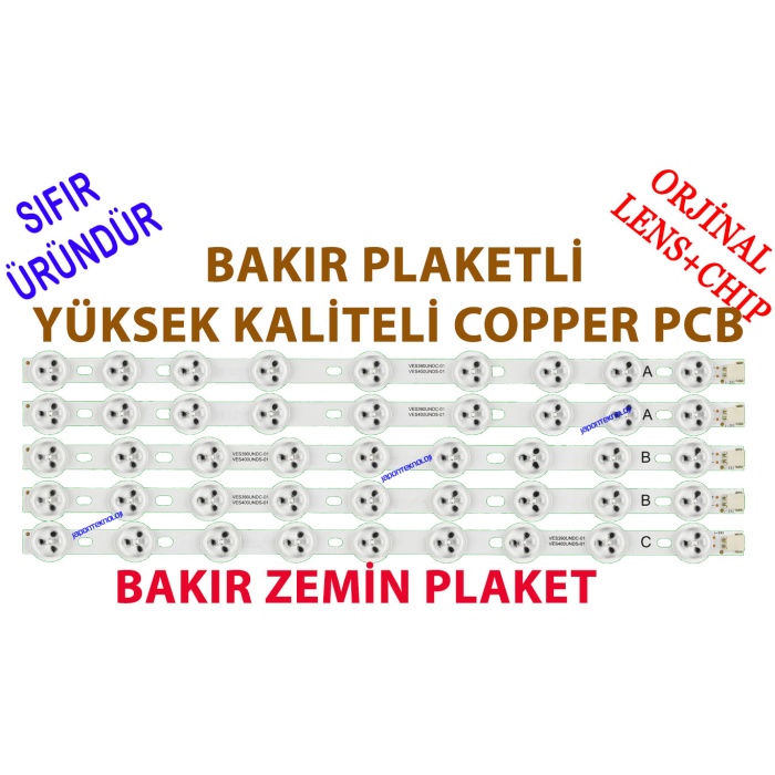 Vestel, A,B,C,B,A, BAKIR, 027 KOD, VES390UNDC-01, LG Innotek 39FHD, VES390UNDC-01, VES390UNDC-02, VES390UNDA-2D-N01, VES390UNDC-01TW, VES400UNDS-01, VES400UNDS-02-B, VES400UNDS-03, VES400UNDS-2D-R06 LED BAR BACKLIGHT