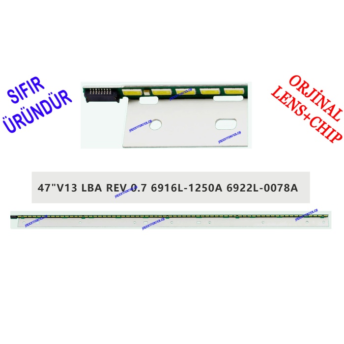 PANASONIC, TX-L47ETW60, LED BAR BACKLIGHT, 6922L-0078A, 6916L-1250A, 6916L1250A, 47 V13 LBA R 66LED 589MM