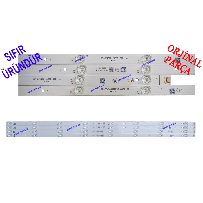 VESTEL, 43UA9600, 43U9700, LED BAR, BACKLIGHT, TOSHIBA, 43UL4C63D, 43UA4D63DT, LED BAR, RF-CF430012BE30-0801, RF-CF430012AE30-0801, 30106500, 30106501, 30106499 , 30106497