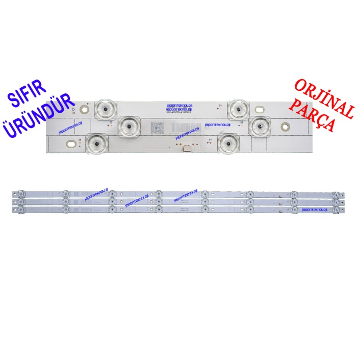 ALTUS, AL43B850, 5B , LED BAR BACKLIGHT, 057T43-KT1, AL43 B 850 5B SMART, LED BAR, BACKLIGHT, PANEL LEDLERİ, ALTUS