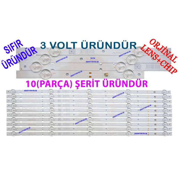 ONVO, OV55350, NORDMENDE, NM55350, LED BAR, BACKLIGHT, OV55-9000, MORİO MR55850 LED BAR, CY55D05-ZC62AG-02, 303CY550033, CY-55DN-2W-15V-33MA, HV550QUB-F84, 3VOLT