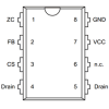 ICE2QR0665, 2QR0665, DIP-8 Entegre, 650V CoolMOS IC