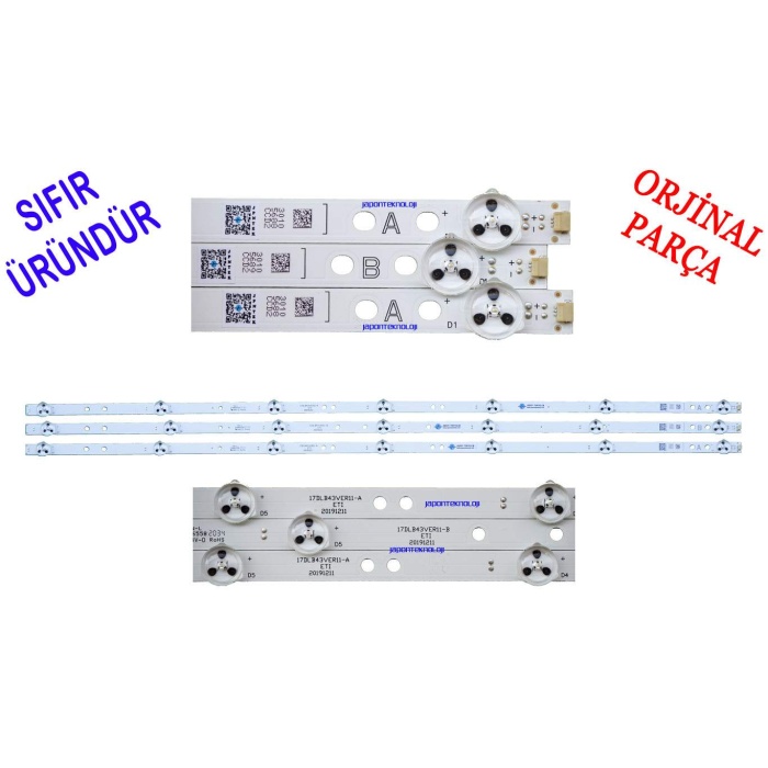 17DLB43VER11-A, 17DLB43VER11-B,  VES430UNDH-2D-N42, VES430UNDP-2D-N41, VES430UNDH-2D-N41, VES430UNDB-2D-N41 LED BAR