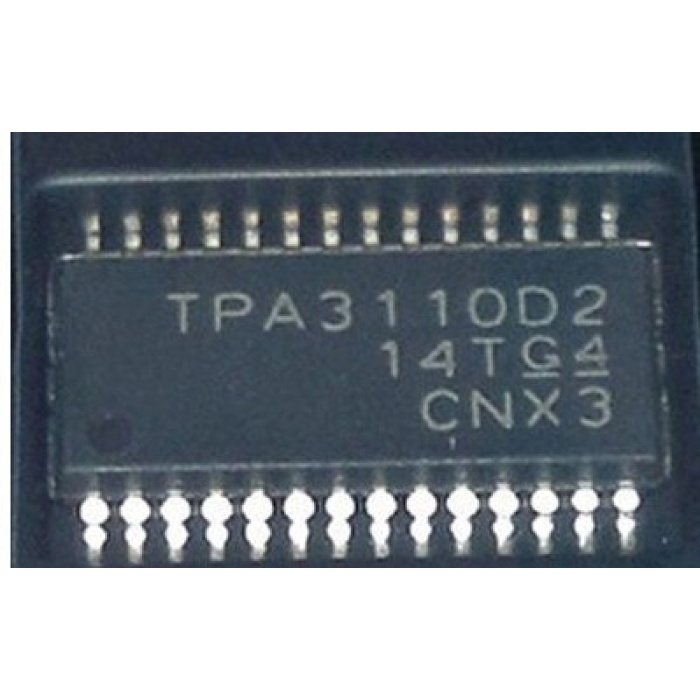 TPA3110D2 AUDIO IC , ENTEGRE , 2X15W STEREO , RDA3118E28 RDA3118 TSSOP-28