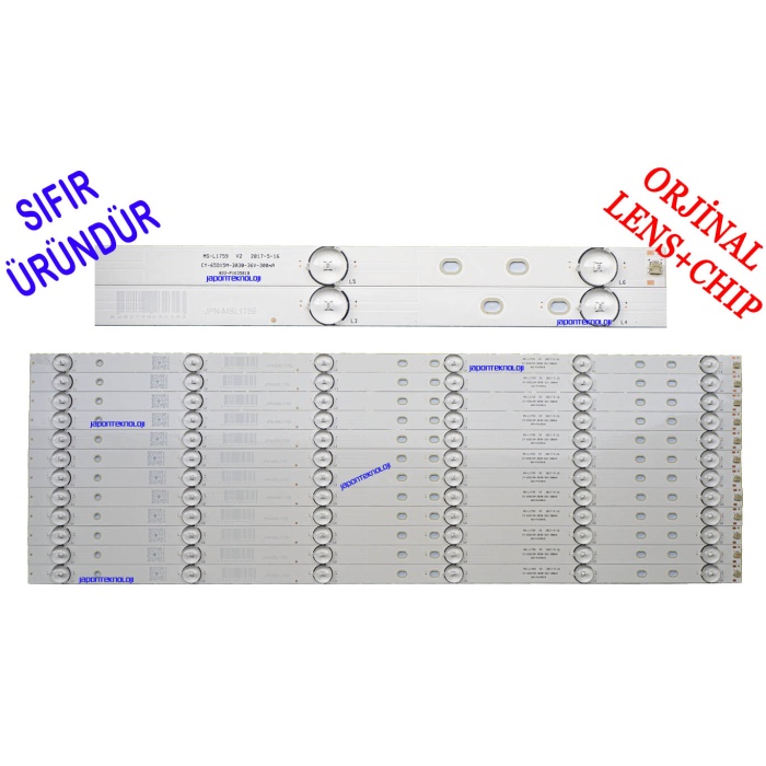 MS-L1759 V2, CY-65D15M-3030-36V-300Ma, A3 M184 TB 1R, SUNNY SN65LEDA88-G/0227, Axen AX65LEDA88-G/0227,  LED BAR , MS-L1759 V2