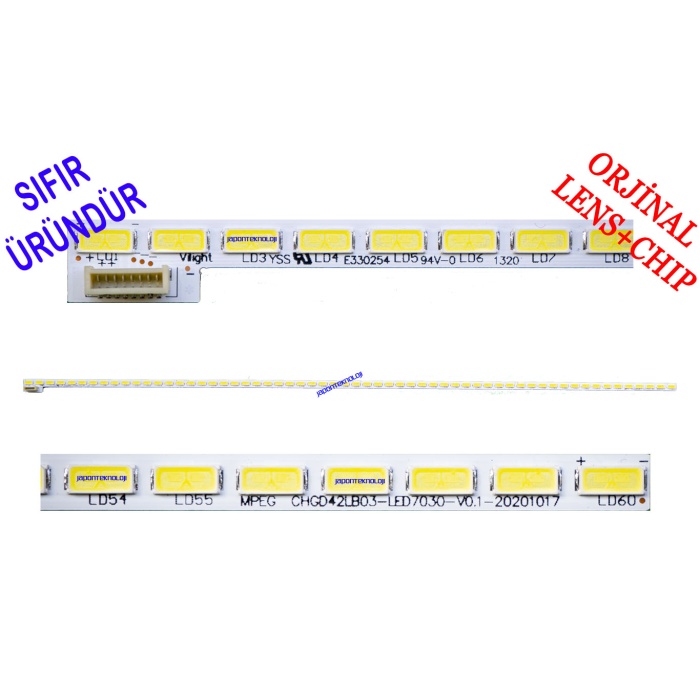 CHGD42LB03 LED7030 V0.1 CA730800069928 , 60LED 525mm ,   , CHGD42LB03_LED7030_V0.1_20120815 L, 60 LED