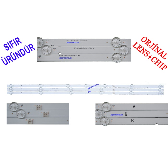 GRUNDIG, 40GDF5950B, 40GEF6950B, LED BAR , A40A6575A, RF-AZ400017AE30-0701 A0,  RF-AZ400017AE30-0601 A0 LED BAR, SDL400FY(QD0-G18),