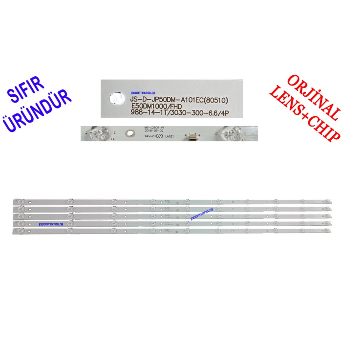 MS-L2608 V1 , JS-DJP50DM- A101EC, 10LED*6V*990MM , E50DM1000/FHD , LED BAR, BACKLIGHTS , STARCOM, 50LED500S,