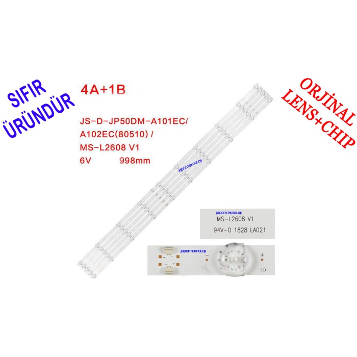 MS-L2608 V1 , JS-DJP50DM- A101EC, 10LED*6V*990MM , E50DM1000/FHD , LED BAR, BACKLIGHTS , STARCOM, 50LED500S,