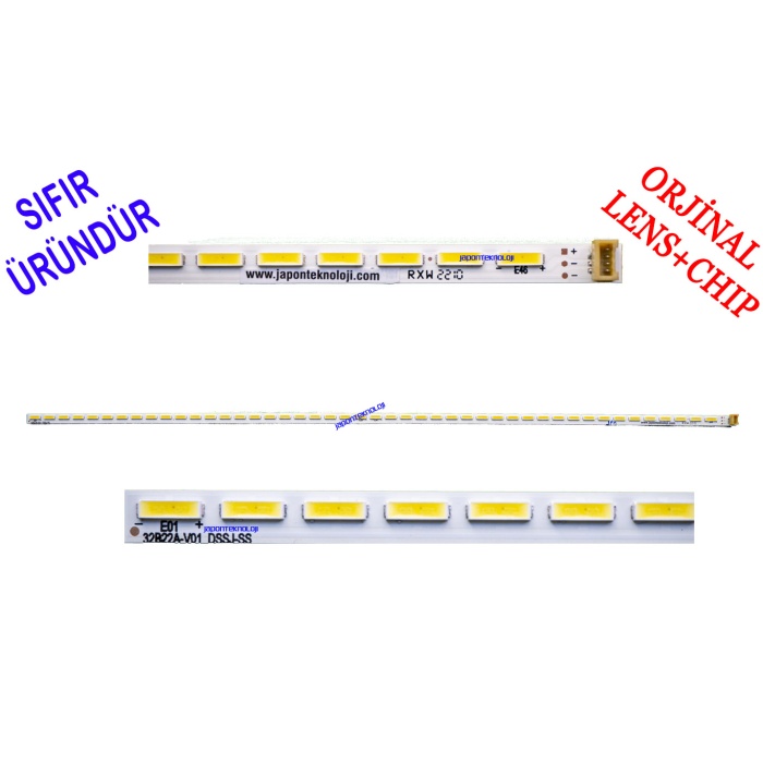 AS32B22A-V01, YUMATU 32, DSBJ-SS, 40.7 Cm, 46 Ledli, LED BAR ÇUBUK, YUMATU