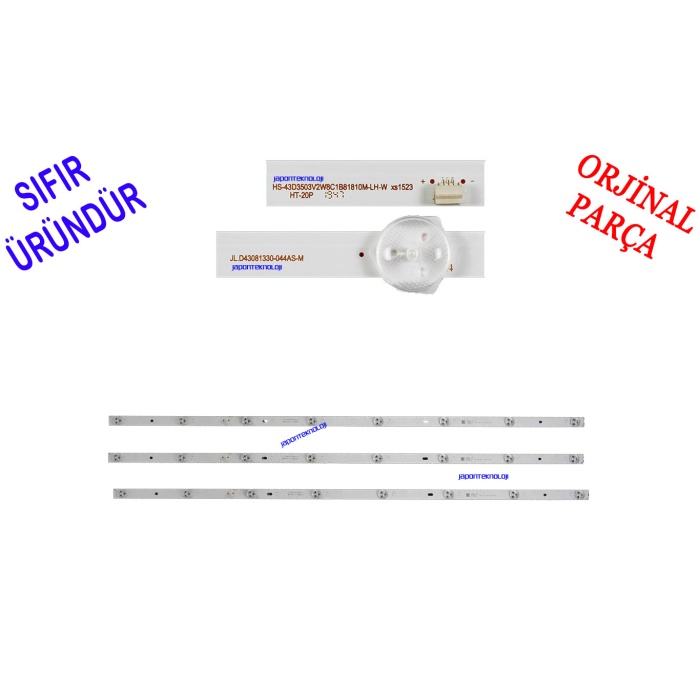 ROSE, ATV-143, LED BAR, TECHNOBOX, TX-LED-43, ELECTROMASTER, ETV-143, LED BAR, BACKLIGHT, PANEL LEDLERİ, JL.D43081330-044AS-M