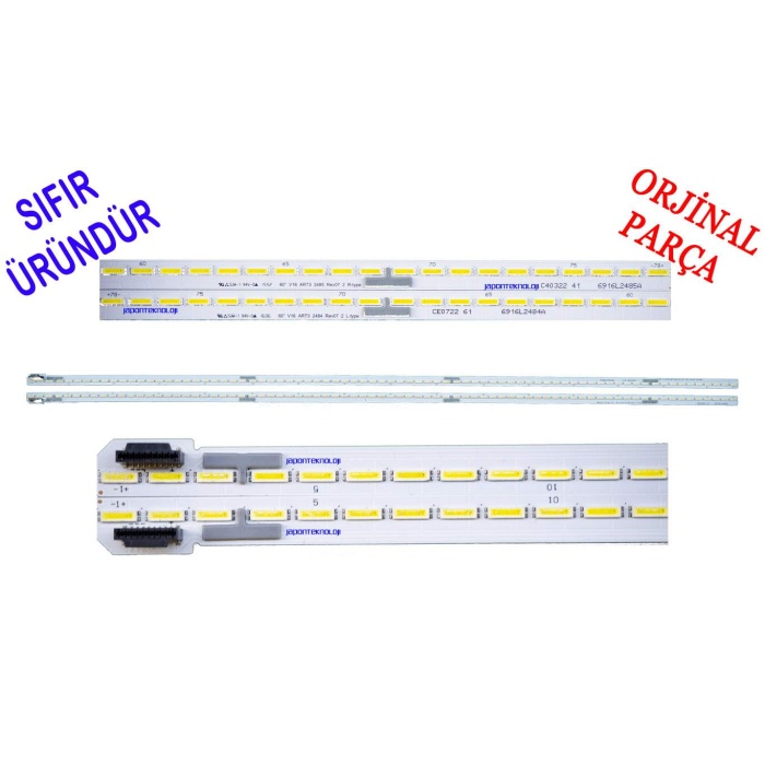 LG, 60UH7700, 60UH770V, LED BAR,  BACKLIGHT, 6916L2485A, 6916L2484A, 6922L-0187A,  60 V16 ART3 2484, 6916L2485A, 6916L2484A, 60 V16 ART3, 2485, 2484, R L tipi 2482, 2483