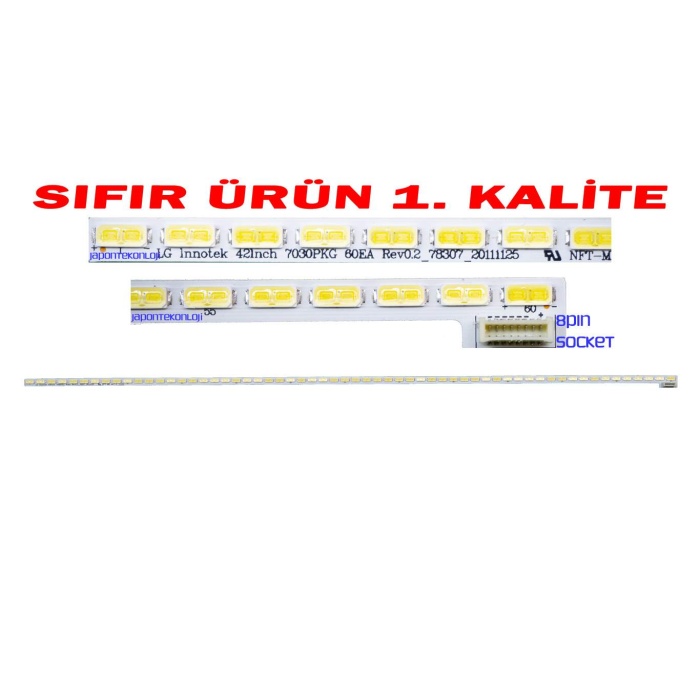 LG 42LS575S, 42LS5600, 42LS570S LED BAR , 74.42T23.001-2-DS1 LED BAR SIFIR T420HVN01.0, LG Innotek 42İnch 7030PKG 60EA LED STRIP 8PIN