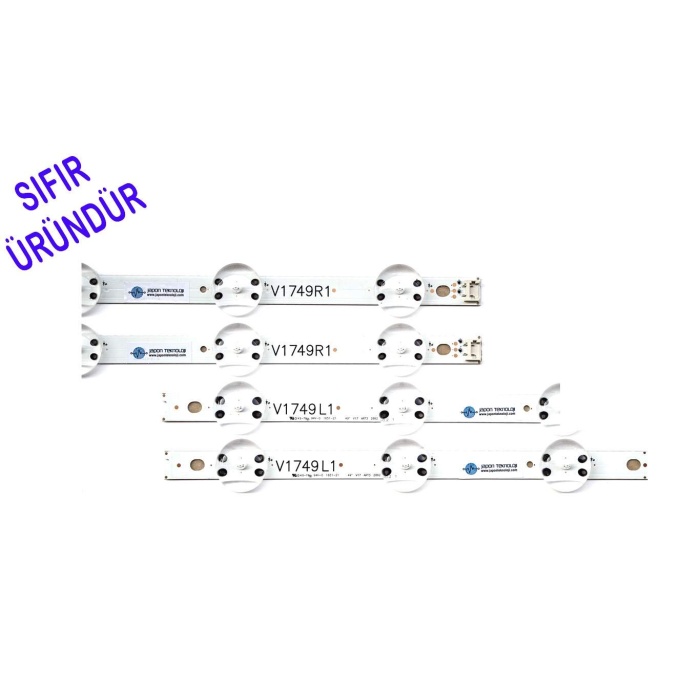 LG 49UJ651V , 49UJ701V, SIFIR LED BAR, PANEL LEDLERİ, 49 V17 ART3 LG, LC490DGG FK M4 4 ADET , LG 49UJ701V-49UJ651V-LED-BAR