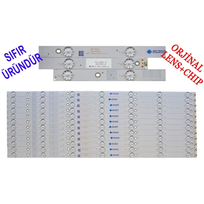 SKYTECH ST-6550US, LED BAR PANEL LEDLERİ, MS-L2819 V1 - A2 192-196LM6.4-6V 2J, LED BAR