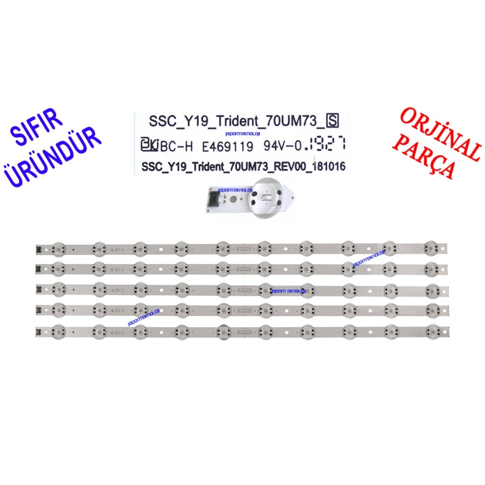 LG, 70UM SERİSİ LED BAR, BACKLIGHT, PANEL LEDLERİ, LG, 70UN71006LA, 70UM7100PLA, 70UM7450PLA, SSC_Y19_Trident_70UM73, SSC_Y19_Tridend_70UM73_REV00_18101 For LG 70UM7370PUA