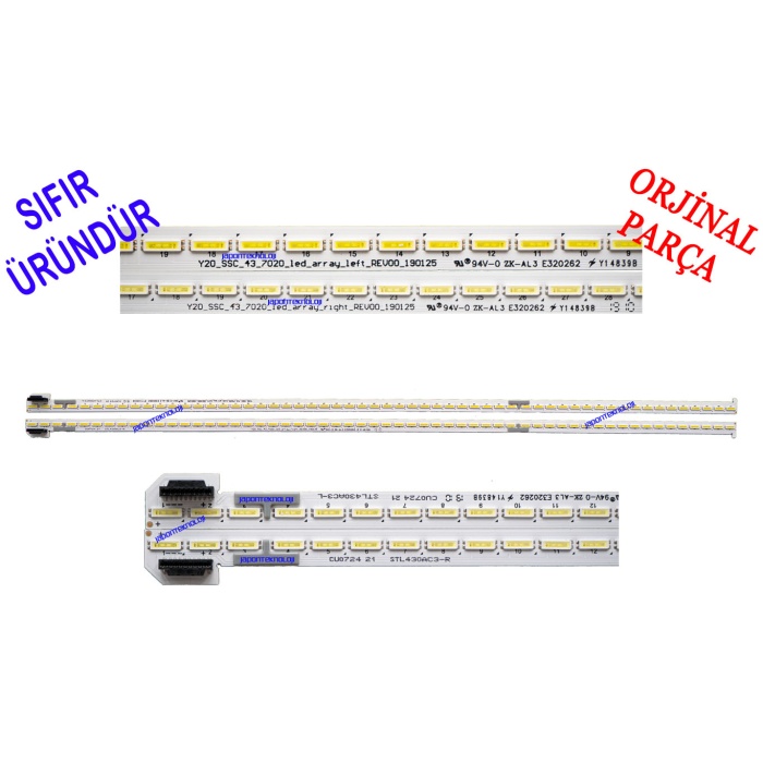 LG 43UH5F, 43UH5F-B, LED BAR, STL430AC3-R, STL430AC3-L, Y20_43_7020 LCD_Array_LEFT, Y20_43_7020 LCD_Array_RIGHT