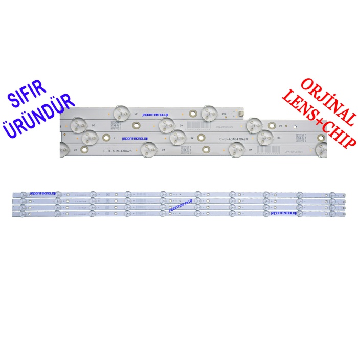 PHILIPS, 43PUS6504/12, 43PUS6504 LED BAR, 43PUS6504/62, IC-B-AOAG43DA28, TPT430U3-EGYSKA.G, REV:S3A , TPT430U3-EQYSMA.G, REV:S3AA, LED BAR