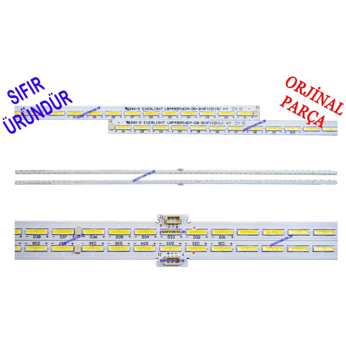 PHILIPS, 49PUS7803/12, 49PUS8503/12, LED BAR, BACKLIGHT, EVERLIGHT LBM490M1604-DQ-3(HF)(0)(L) LBM490M1604-DR-3(HF)(0)(R), (TPT490U2-EQLLA3.G)