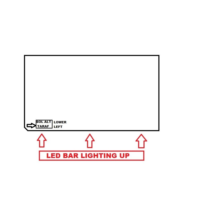 LG, LGP, 55UH, 55UF,  SERİSİ, LGP, PLEKSİ, REFLEKTÖR, 55UH615V, 55UF6807-ZA, 55UF7787, LGP, DIFFUSOR, REFLEKTÖR, MİKA