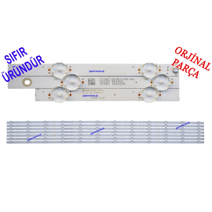 PHILIPS, 50PUS8506, LED BAR, BACKLIGHT, 50PUS8506/12, 50PUS8506/60, LB5010G V0_00, TPT500WR-U3T03.D, 50PUS8556/12, 210BZ12D0B339BL00L , 22223, 542394