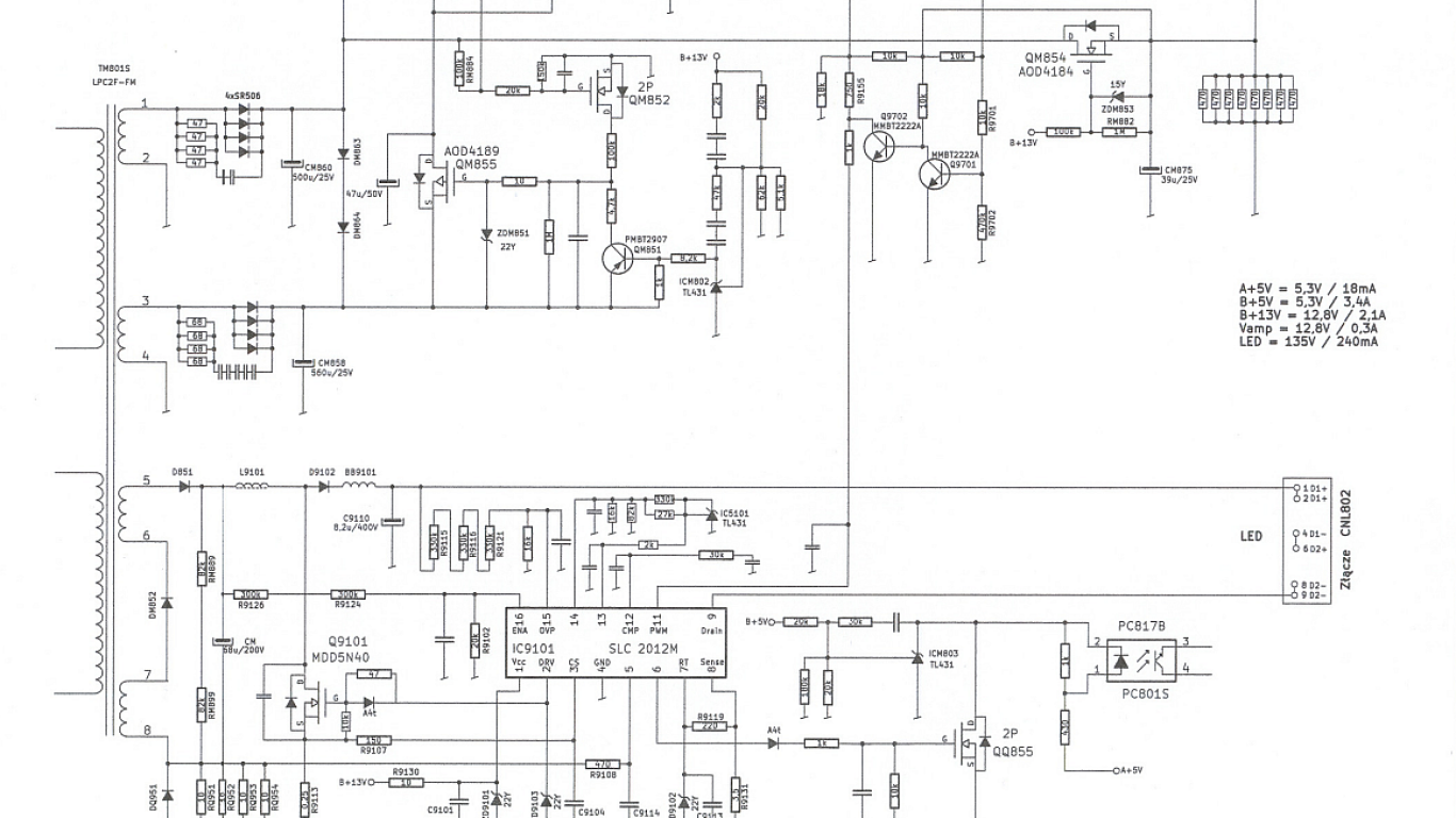 SLC2012M, SOIC-15, LED DRIVER IC, 2 CHANNEL LED SÜRÜCÜ ENTEGRE