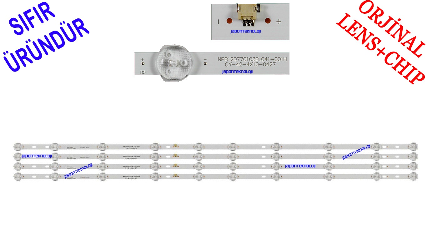 SUNNY, SN43LEDA88/0227, LED BAR, BACKLIGHT, PANEL LEDLERİ, 8D42-DNDL-M7410C, NPB12D770103BL041-001H, CY-42-4X10-0427