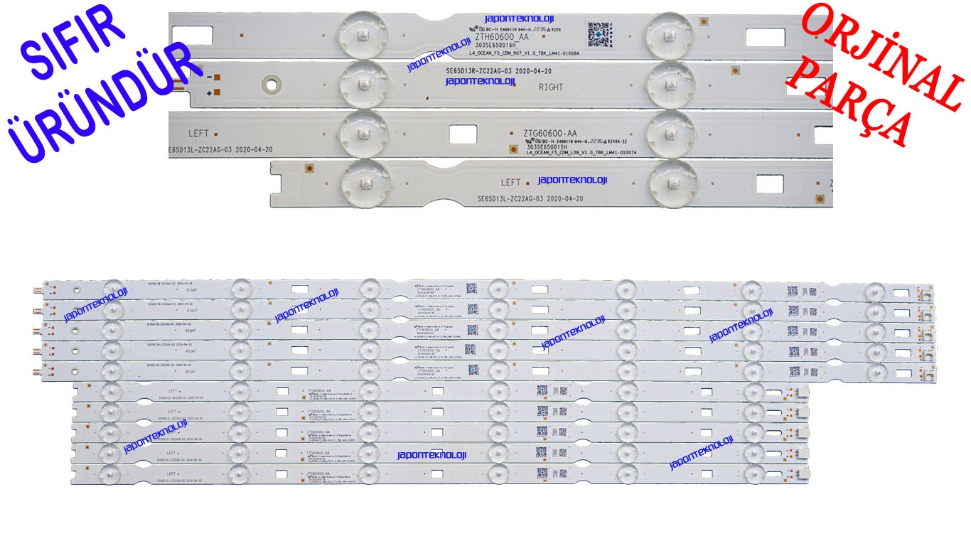 ARÇELİK, A65C890A, A65A860B, A65A850B, A65B880B, A65B820B, A65C885A, BEKO, B65A860B, B65C890A, B65B880B,  B65C885A, B65B820B, LED BAR, BACKLIGHT, ALTUS, AL65C8805B, GRUNDIG, 65GUA7000, 65GEU7830B, 65GEU7900B, 65GEU7910B, 65GEU7965A, 65GFU7900A, 65GFU7850B,