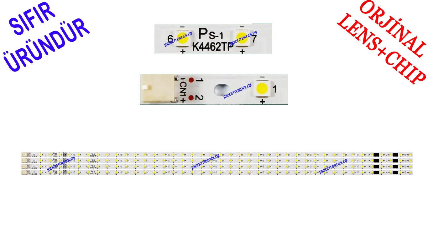 SHARP, LC-40LE810E, LC-40LE824, LED BAR, BACKLIGHT, K4462TP, 4462ZZ, E329419, LED Backlight, LK400D3LWF2Y