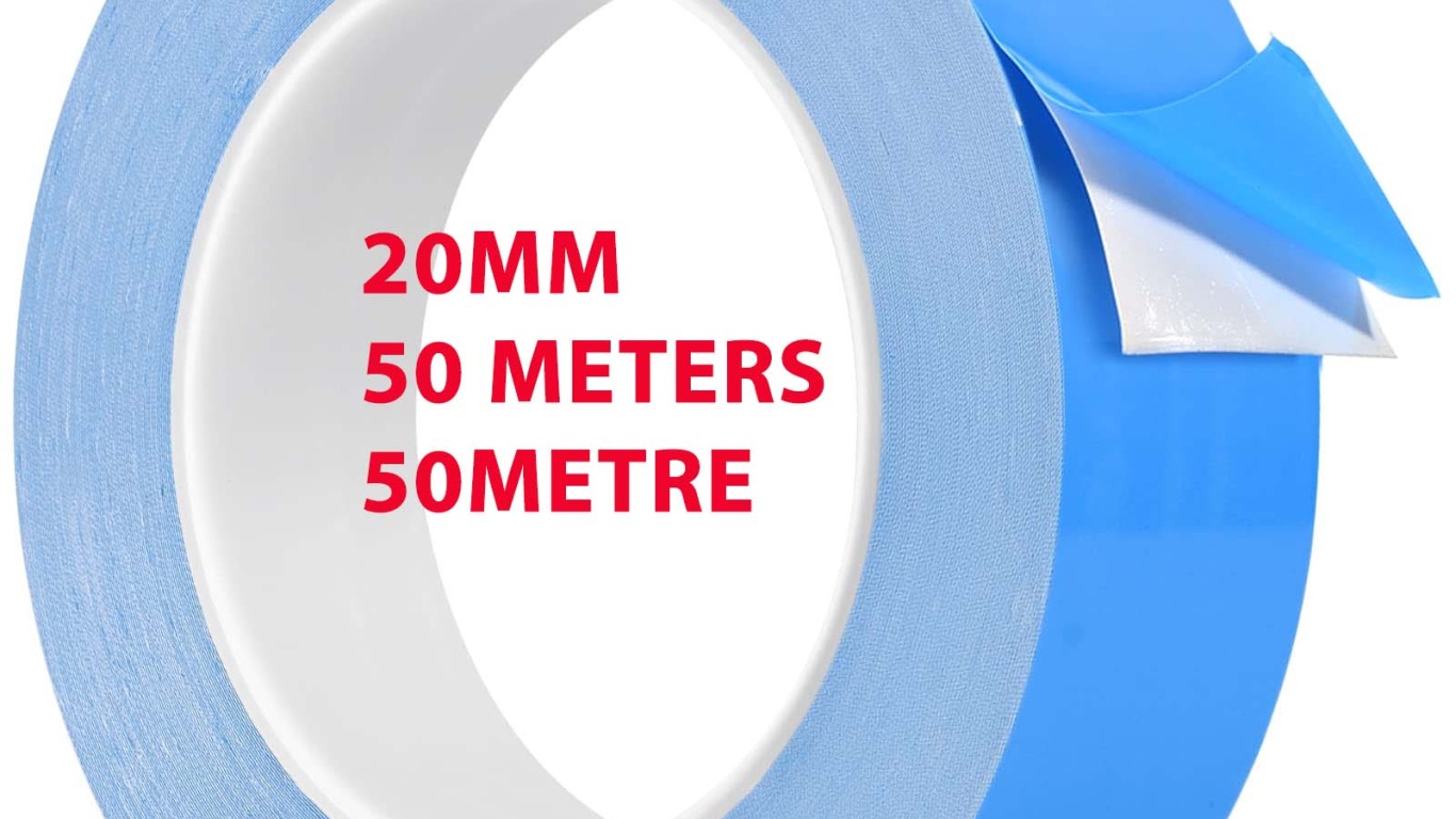 LED BAR, LED İÇİN ÇİFT TARAFLI TERMAL BANT, 20MM - 50METRE , BLUE, MAVİ, THERMAL, ISI TRANSFER BANTI