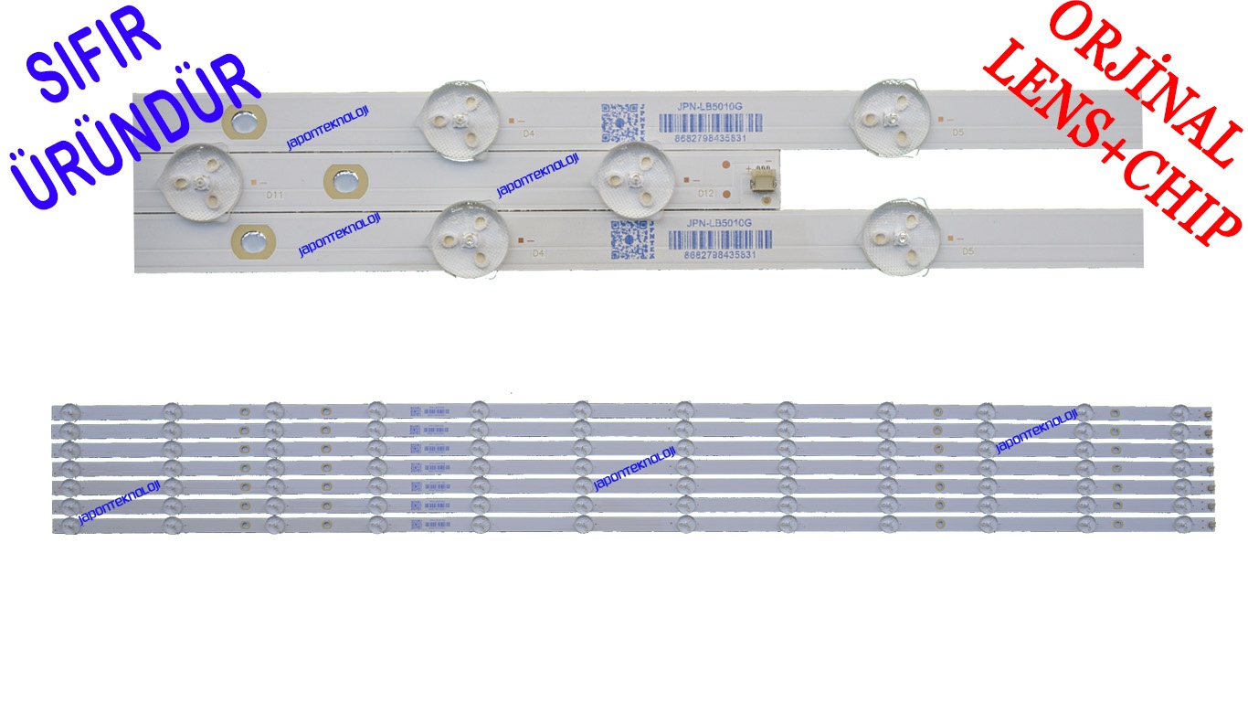 PHILIPS, 50PUS8506, LED BAR, BACKLIGHT, PANEL LEDLERİ, 50PUS8506/12, 50PUS8506/60, LB5010G V0_00, TPT500WR-U3T03.D, 50PUS8556/12, 210BZ12D0B339BL00L , 22223, 542394
