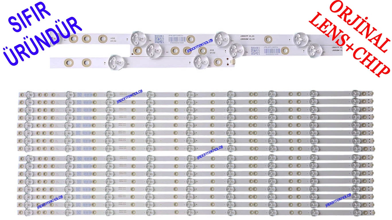 PHILIPS, 65PUS8204/12, 65PUS8204/60, LED BAR, BACKLIGHT, PANEL LEDLERİ, LB6507P V0_00, BACKLIGHT, PHILIPS