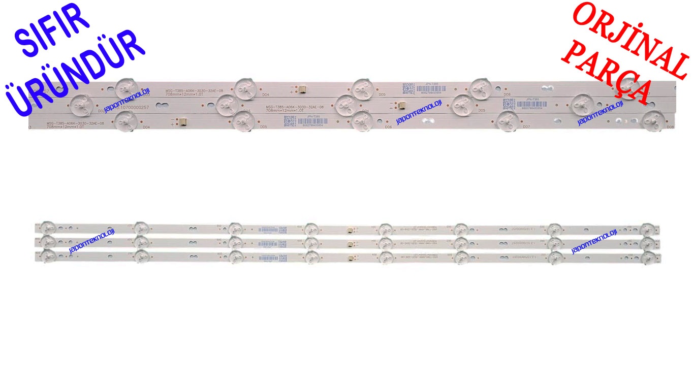 AXEN, AX39LEDM502, Sunny, SN39LEDM502, Woon WN39LEDM502, LED BAR,  MSG-T385-A06K-3030-32AE-08, 708mm*12mm*1.0T