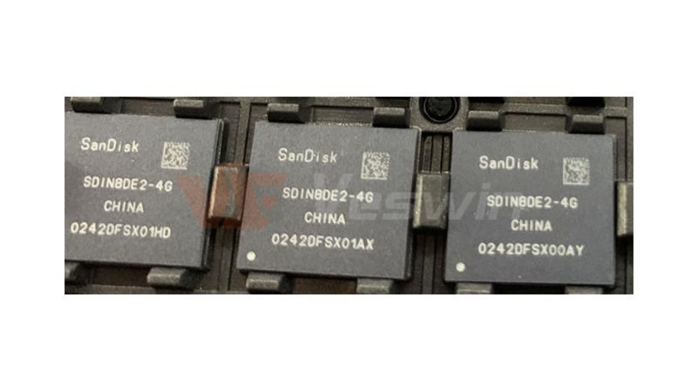 SANDISK, SDIN8DE2-4G, eMMC, BGA153, EMMC, 4GB