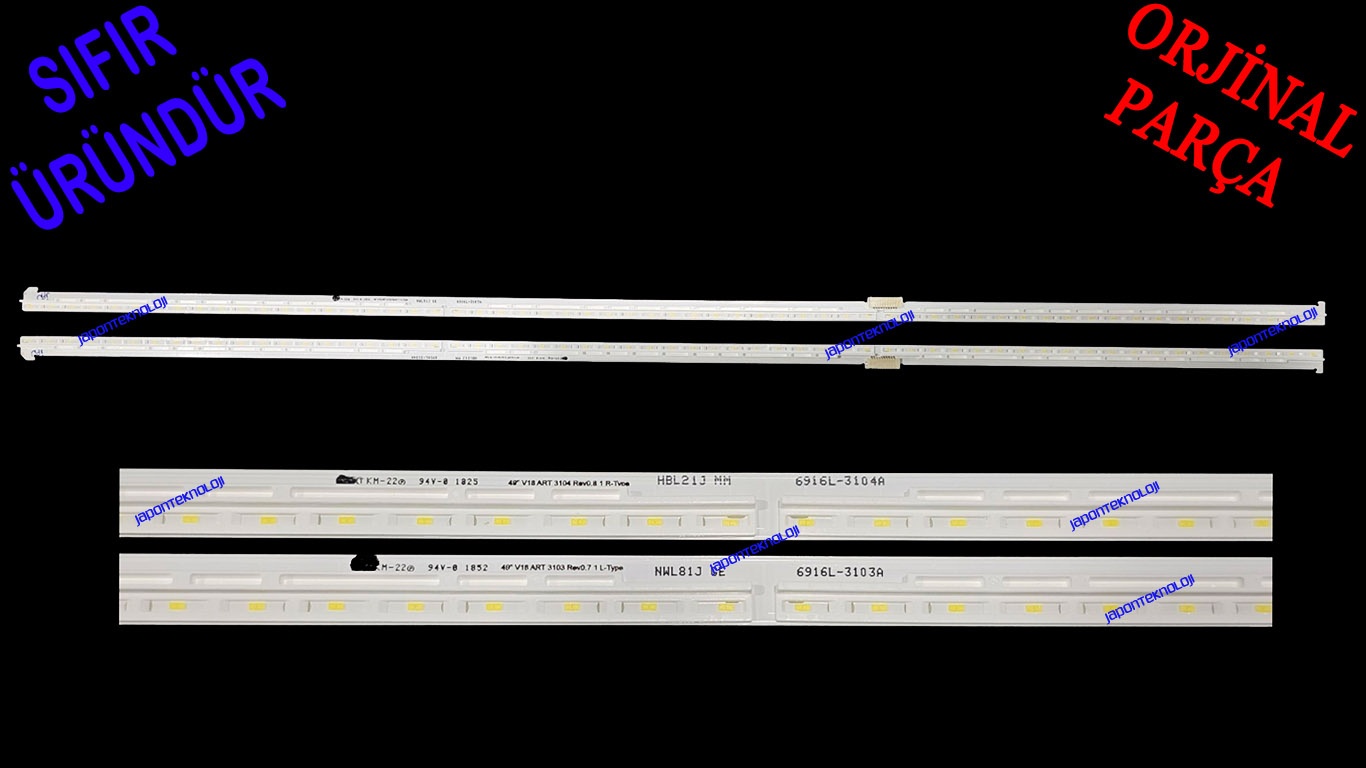 LG, 49UK7550PLA, LED BAR, PANEL LEDLERİ, 6922L-0241A, 6916L-3104A, 6916L-3103A, 49 V18 ART 3103, 3104,