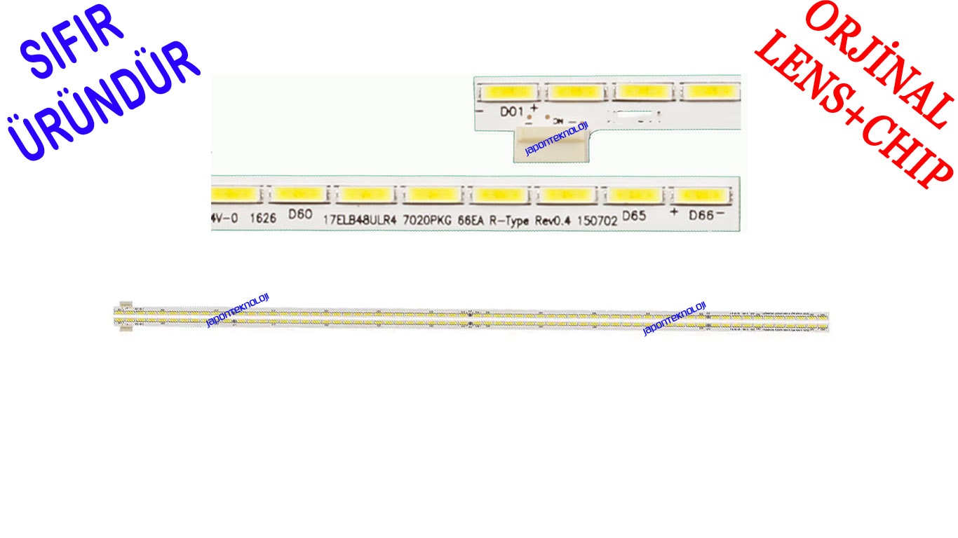 VESTEL, 17ELB48, 48UA9300, 48UA8900, 48UA9350, REGAL 48R6080U, HI-LEVEL48UHL950 LED BAR, 17ELB48ULR4 7020PKG 66EA