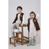 Nakışlı Peluş Polar Bebek Çocuk Yelek Wellsoft Yelek