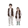 Nakışlı Peluş Polar Bebek Çocuk Yelek Wellsoft Yelek