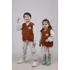 Nakışlı Peluş Polar Bebek Çocuk Yelek Wellsoft Yelek