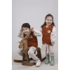 Nakışlı Peluş Polar Bebek Çocuk Yelek Wellsoft Yelek