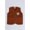 Nakışlı Peluş Polar Bebek Çocuk Yelek Wellsoft Yelek