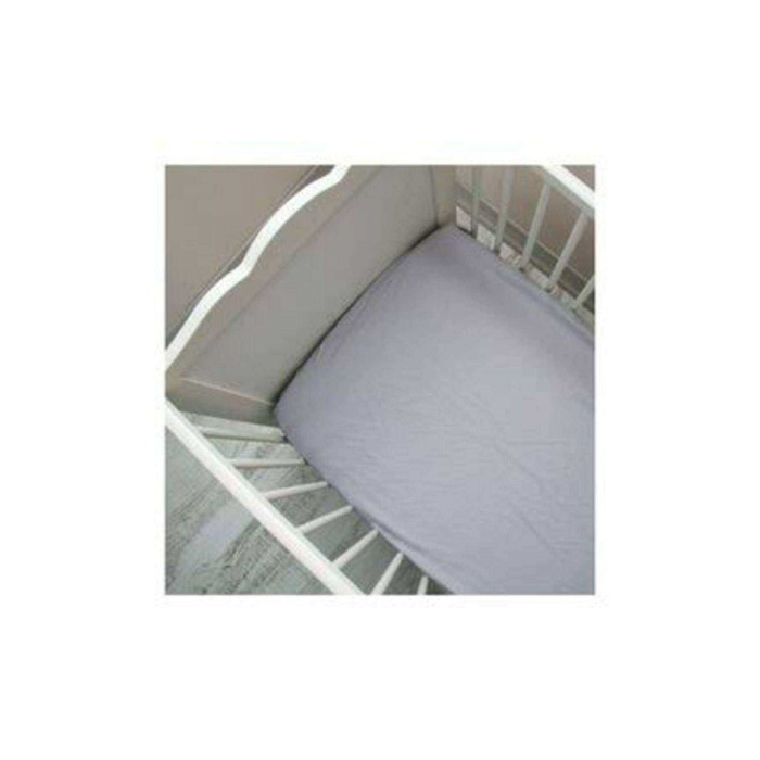 2 Adet Gri Pamuklu Lastikli Çarsaf 70x140